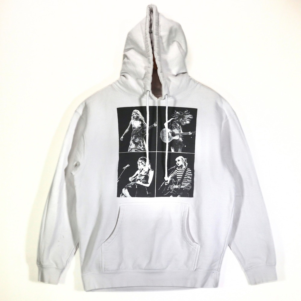 Taylor Swift Eras Tour Hoodie Unisex Medium White Graphic 2023 Concert Merch
